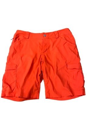 Duluth Trading Co Women’s Orange Cargo Shorts Size 10